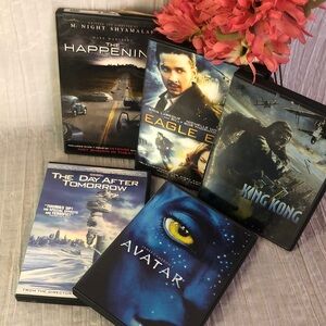 THRILLER HORROR SCIFI FANTASY lot of 5 DVDs movies Happening, Avatar, King Kong+